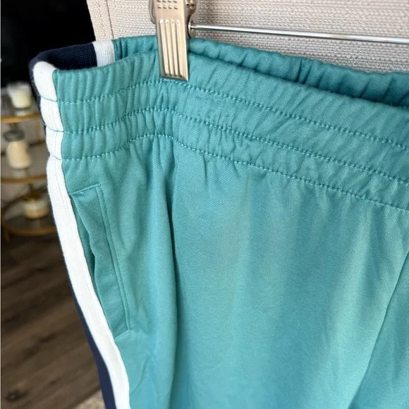 Abercrombie & Fitch Mid Rise Drawstring Track Pant, Green and Blue, XL, NWOT - Picture 4 of 7